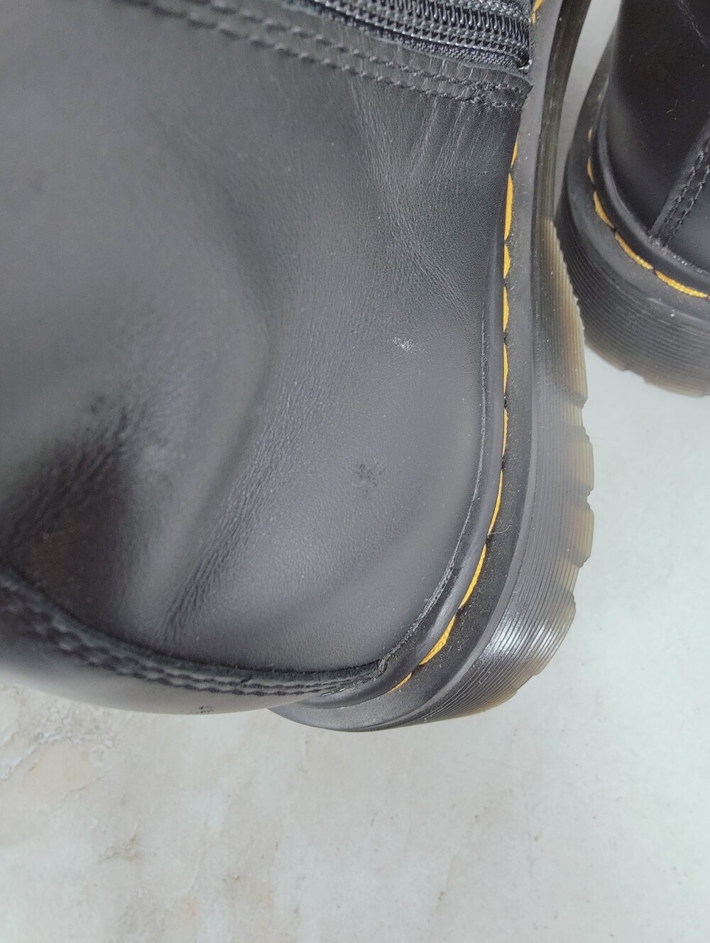 Dr. Martens 2976 Junior Leonore Leo Y Leopard Black Leather Chelsea Boots, 7 - Picture 8 of 9